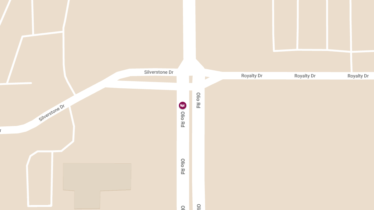 Car Crash with Injuries on Olio Rd at 12000 Block