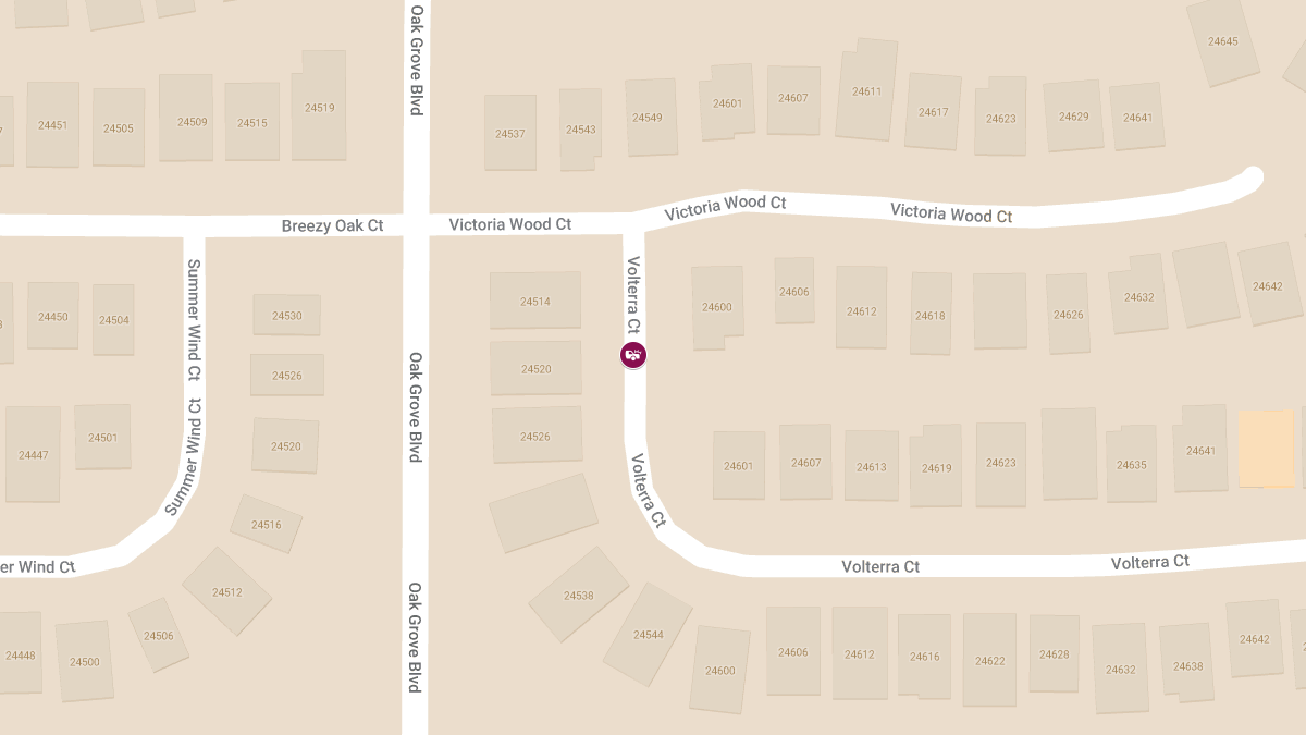 Car Crash with Injuries on Volterra Ct