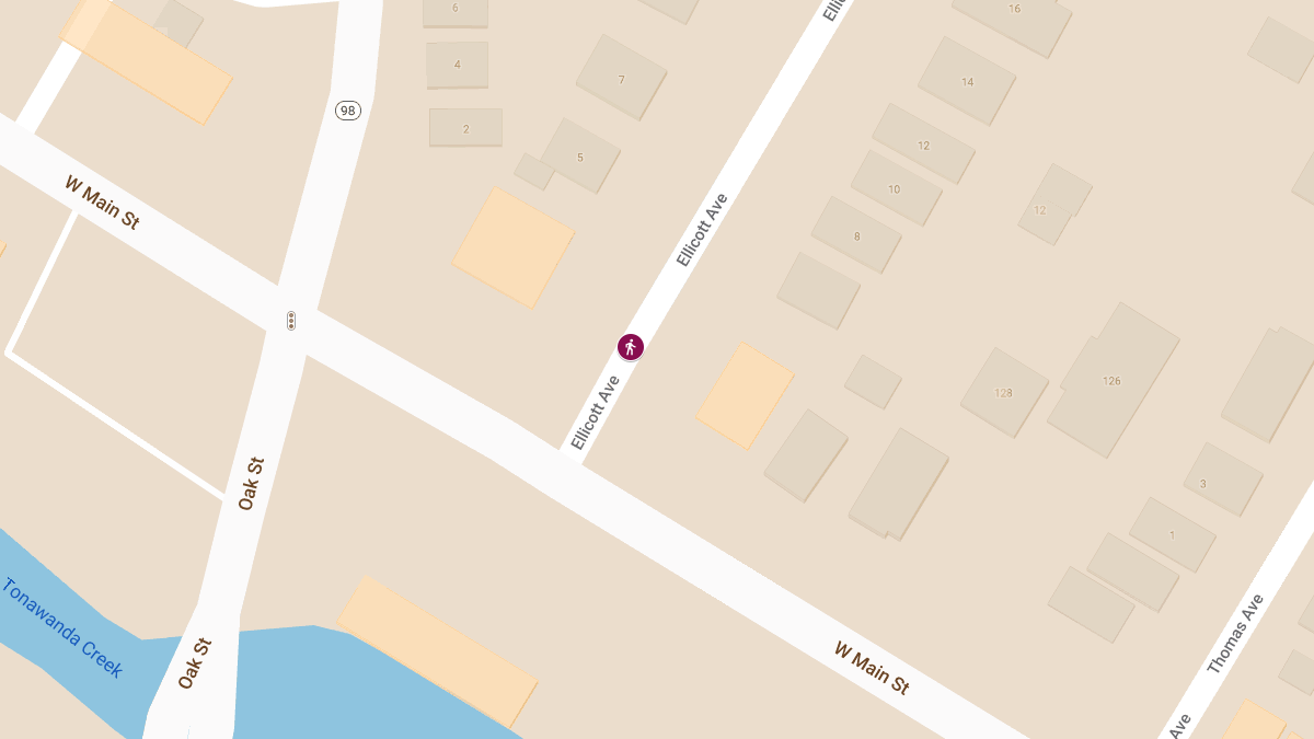 Car vs. Pedestrian Accident Involving Garbage Truck on Ellicott Ave