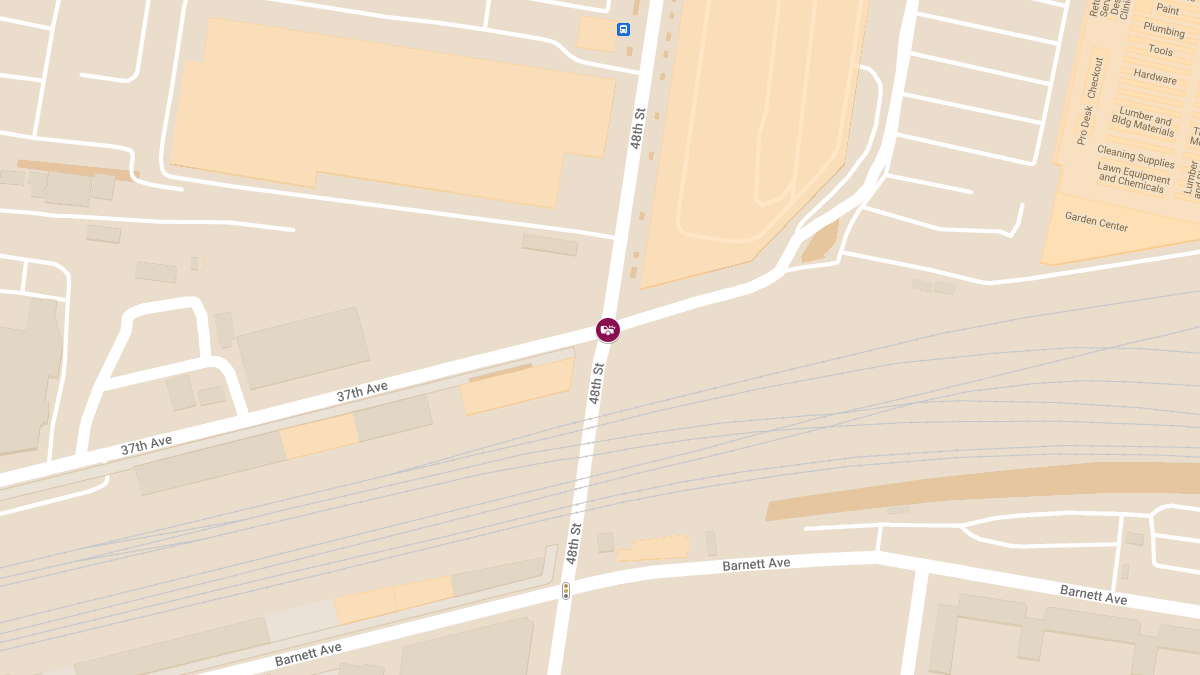 Collision Involving Infiniti and Truck With Injuries at 37th Ave & 48th St