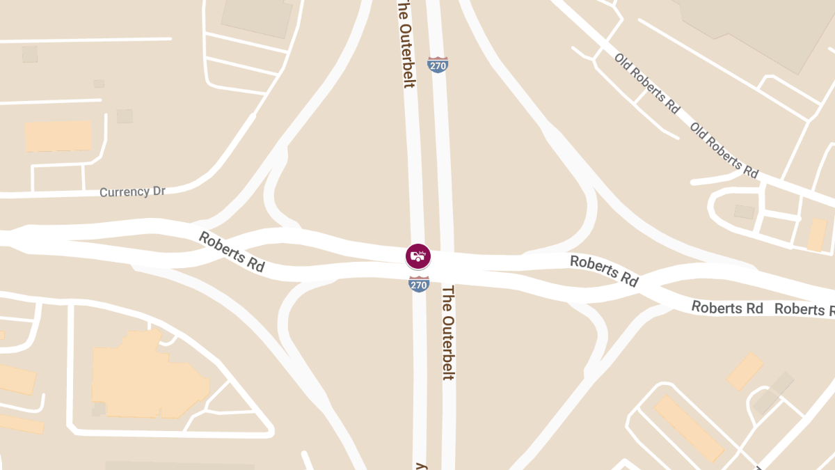 Collision With Injuries Reported on I-270 S at Roberts Rd