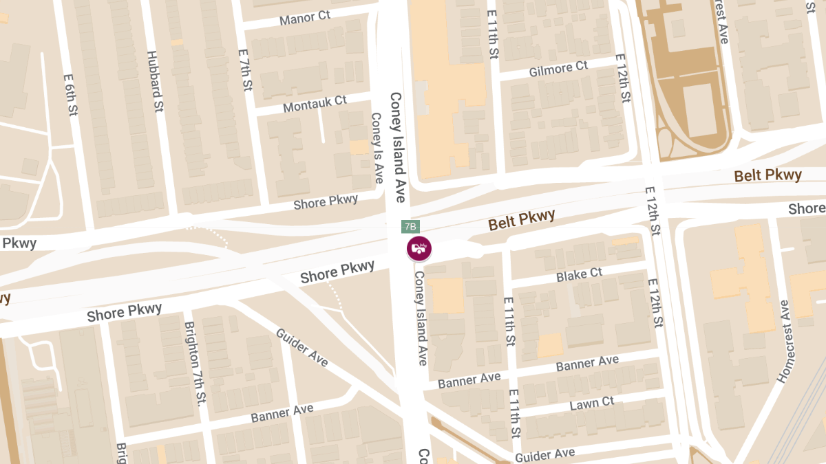 Collision With Injuries at Belt Pkwy E & Coney Island Ave in Gravesend