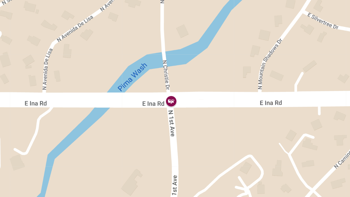 Collision With Injuries at E Ina Rd & N 1st Ave