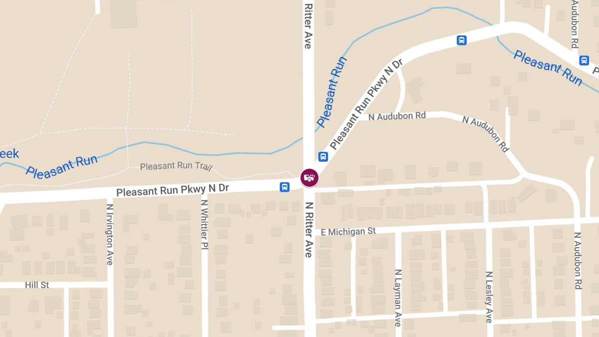 Collision With Injuries at E Pleasant Run Parkway South Dr & N Ritter Ave