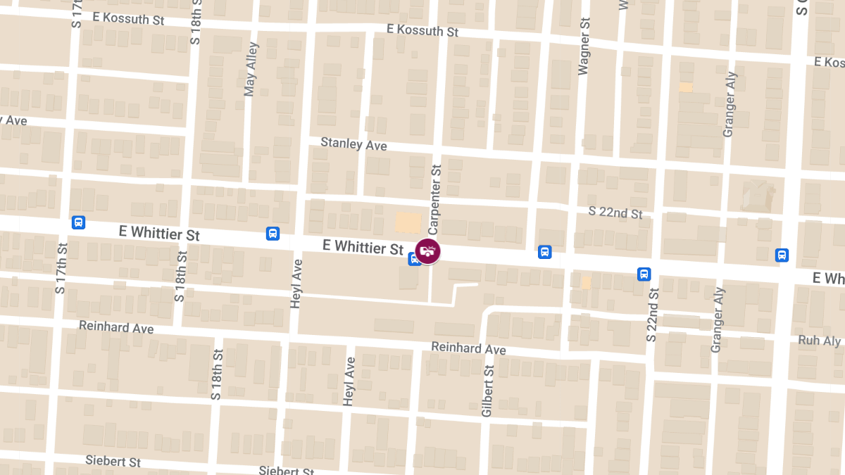 Collision With Injuries at E Whittier St & Carpenter St