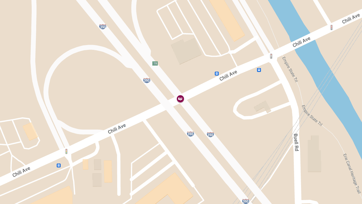 Collision With Injuries at Hwy 33A & I-390