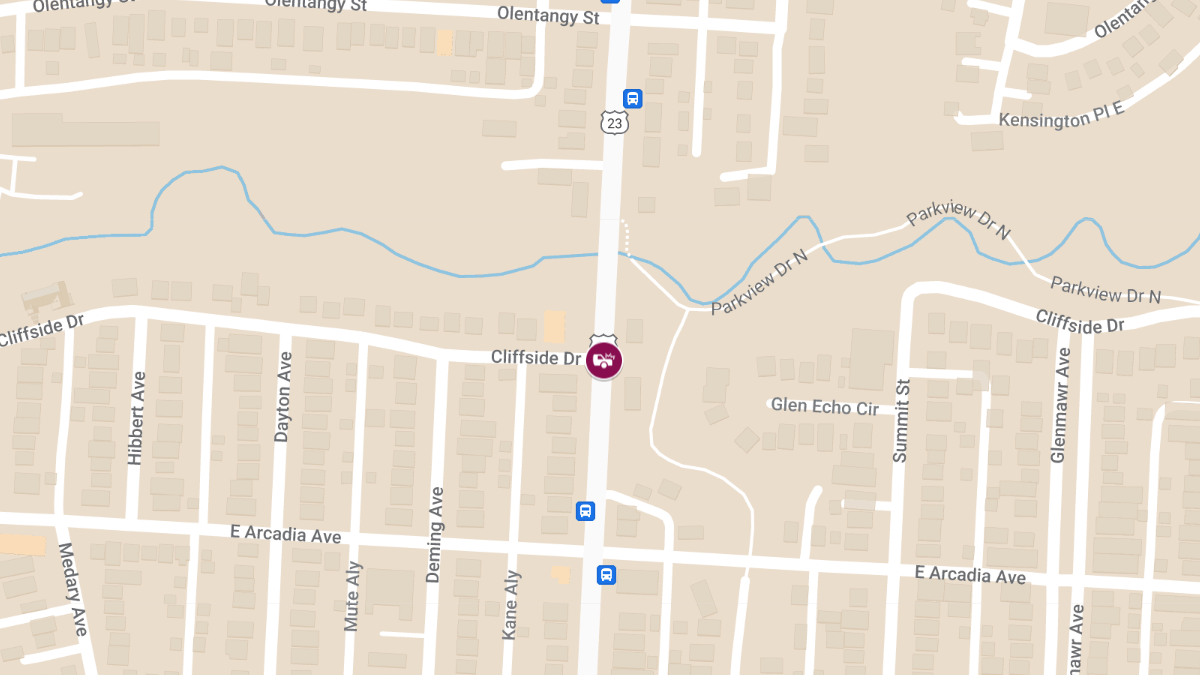 Collision With Injuries at Indianola Ave & Cliffside Dr