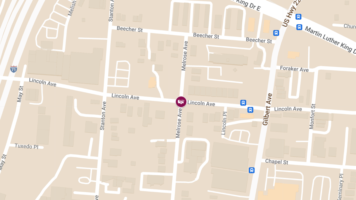 Collision With Injuries at Melrose Ave & Lincoln Ave in Walnut Hills