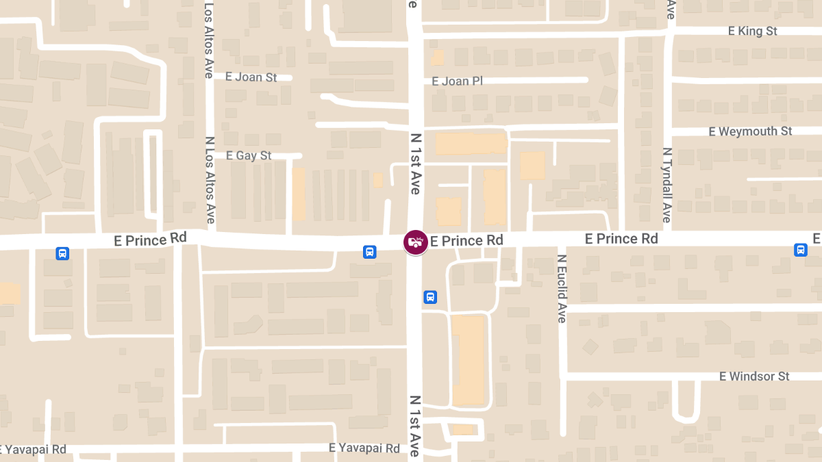 Collision With Injuries at N 1st Ave & E Prince Rd