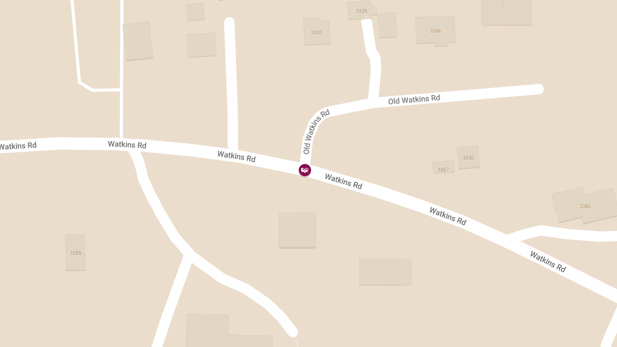 Collision With Injuries at Old Watkins Rd & Watkins Rd