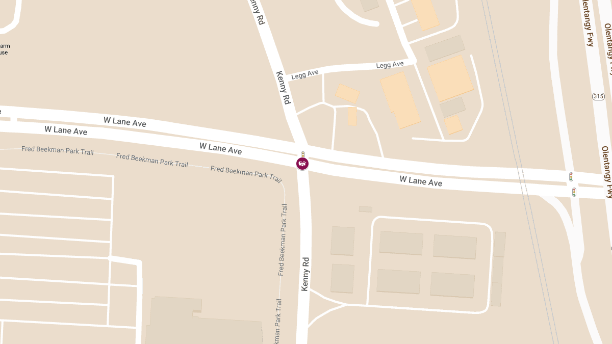 Collision With Injuries at W Lane Ave & Kenny Rd