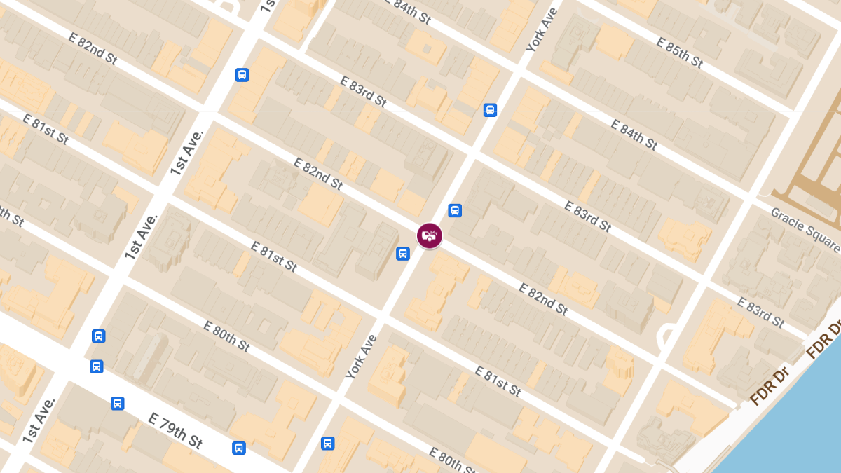 Collision With Injuries at York Ave & E 82nd St