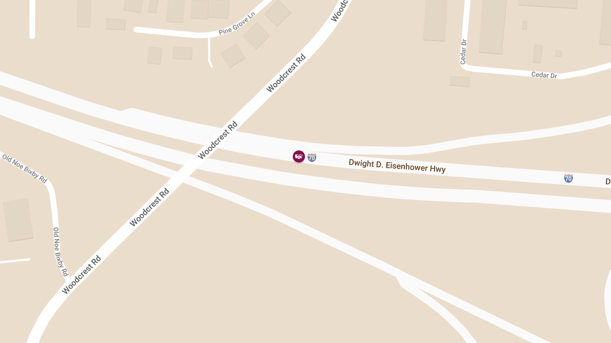 Collision With Injuries on I-70 at Mile Marker 97