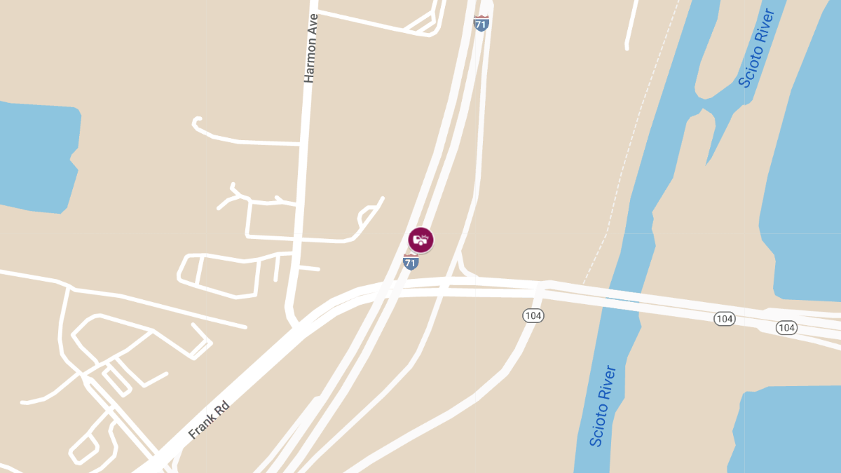 Collision With Injuries on I-71 North at OH-104