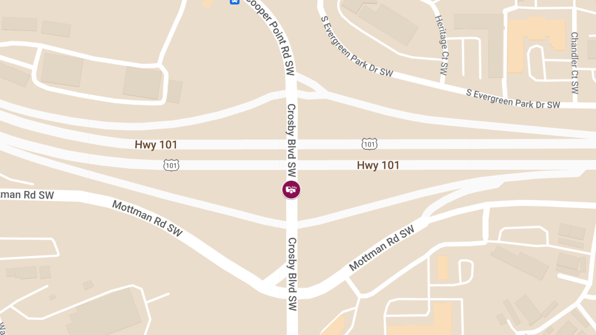 Collision With Injuries on NB SR-101 at Cooper Point Rd