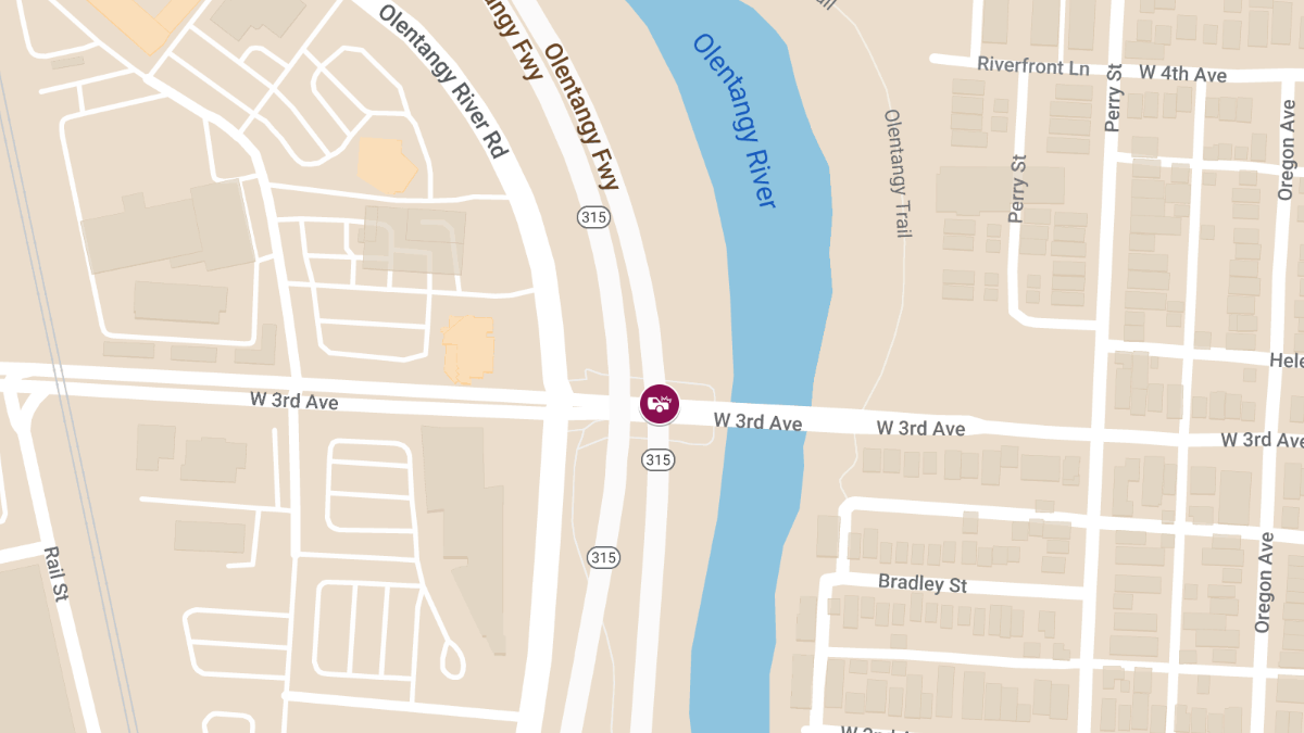 Collision With Injuries on OH-315 N at W 3rd Ave
