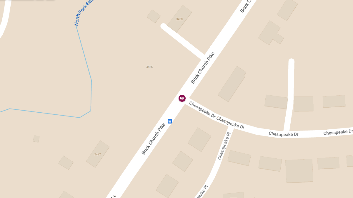 Collision at Brick Church Pike & Chesapeake Dr Causes Injuries