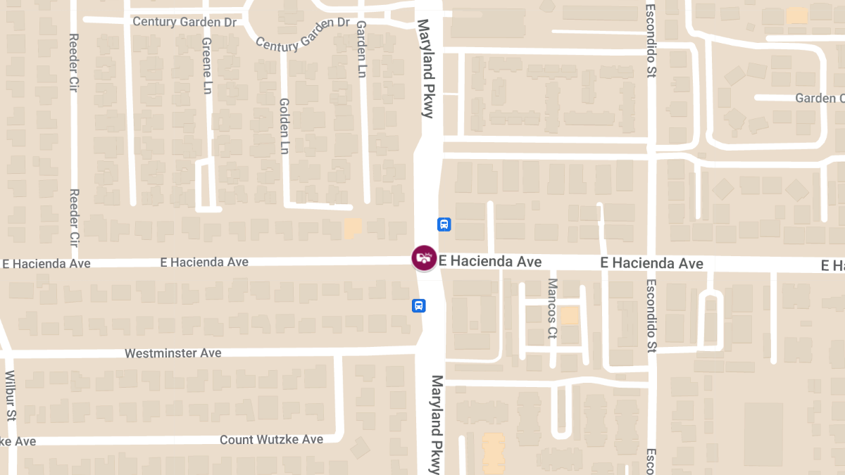 Collision at E Hacienda Ave & S Maryland Pkwy Causes Injuries