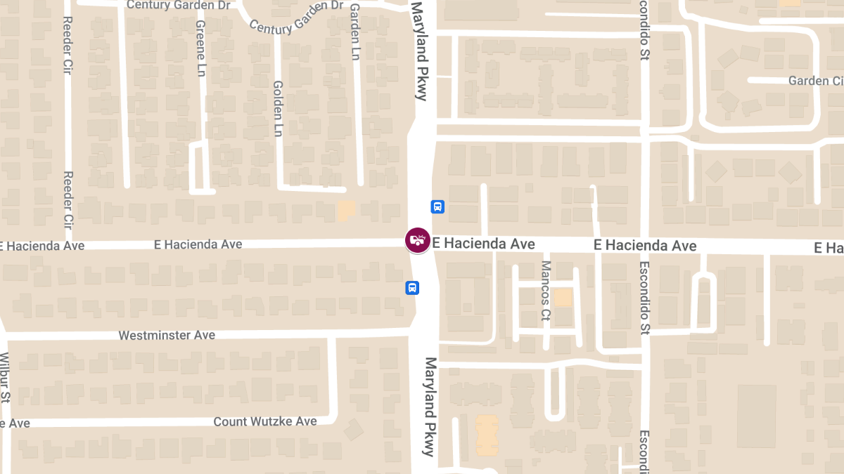 Collision at E Hacienda Ave & S Maryland Pkwy Causes Injuries