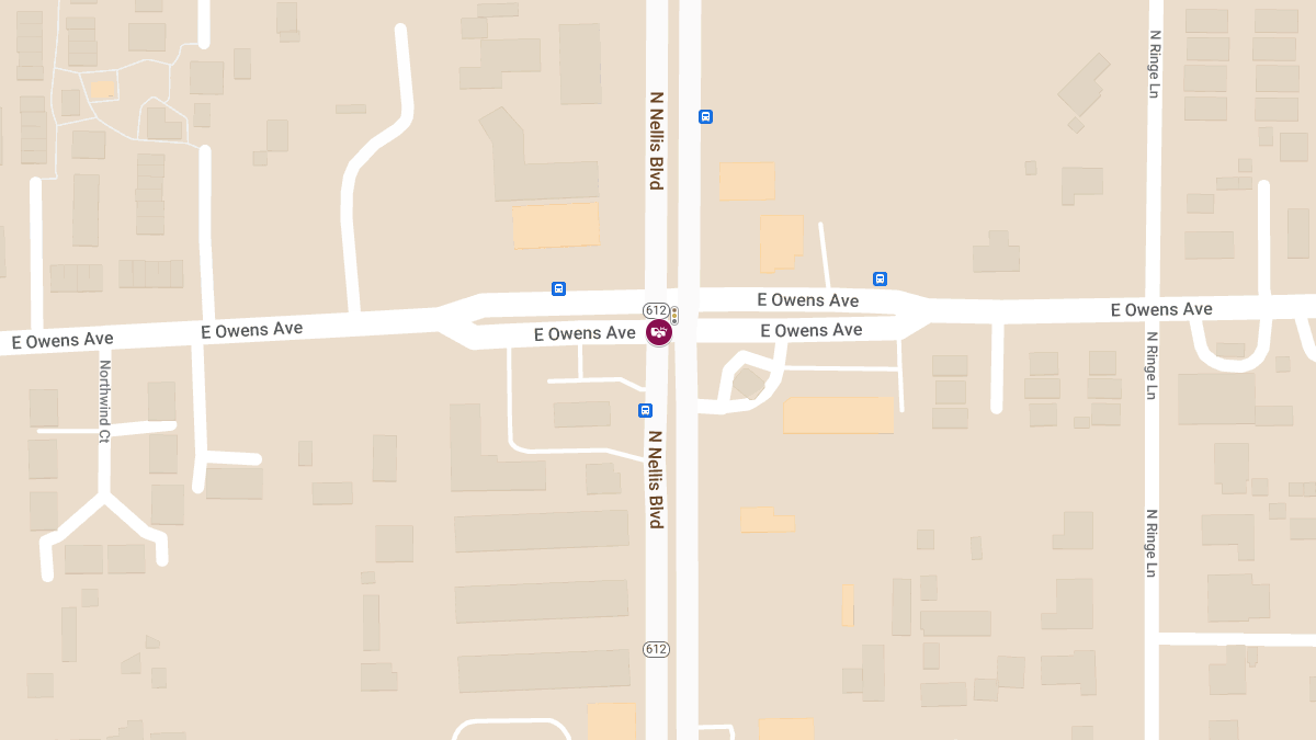 Collision at E Owens Ave and N Nellis Blvd Causes Injuries