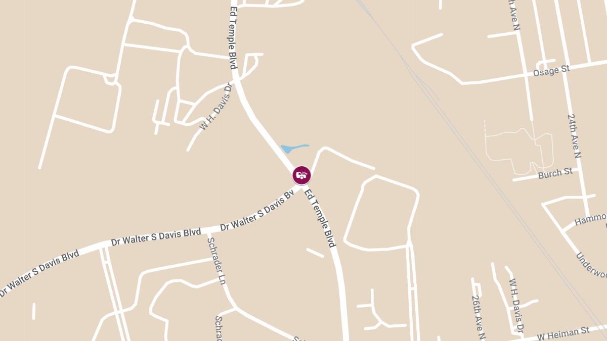 Collision at Ed Temple Blvd & Dr. Walter S. Davis Blvd Causes Injuries