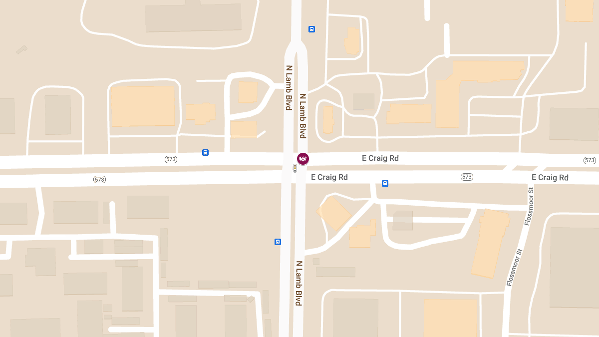 Collision at N Lamb Blvd & E Craig Rd Results in Injuries