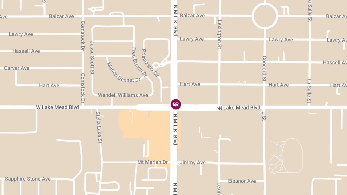 Collision at N Martin L King Blvd & W Lake Mead Blvd Causes Injuries