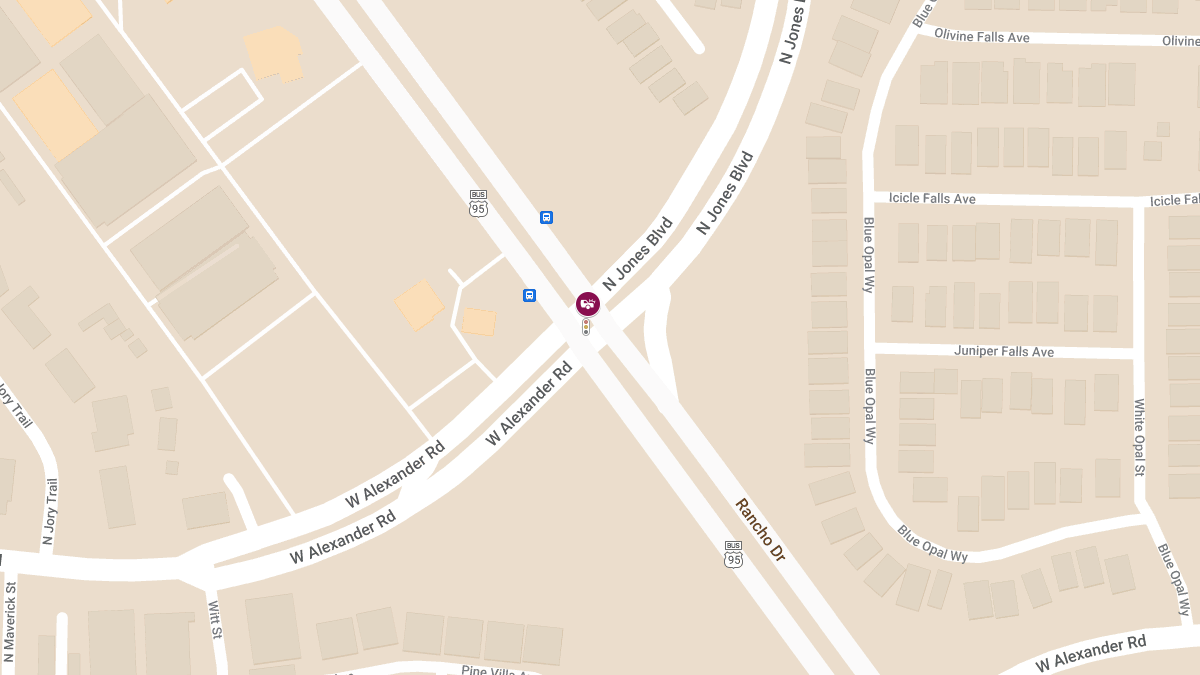 Collision at N US 95 & N Jones Blvd Results in Injuries