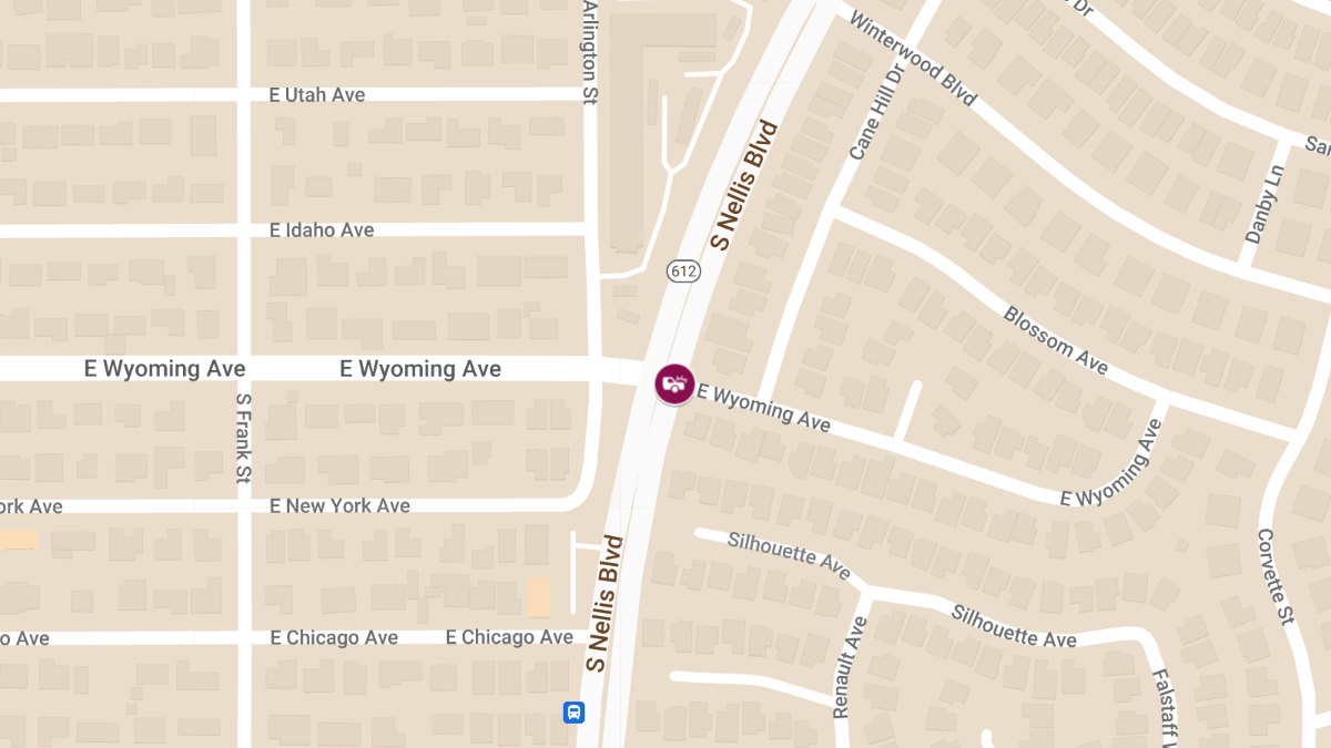 Collision at S Nellis Blvd & E Wyoming Ave Causes Injuries