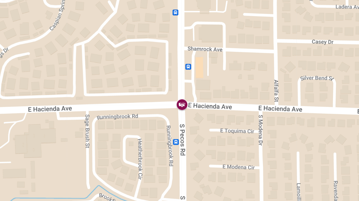 Collision at S Pecos Rd & E Hacienda Ave Causes Injuries