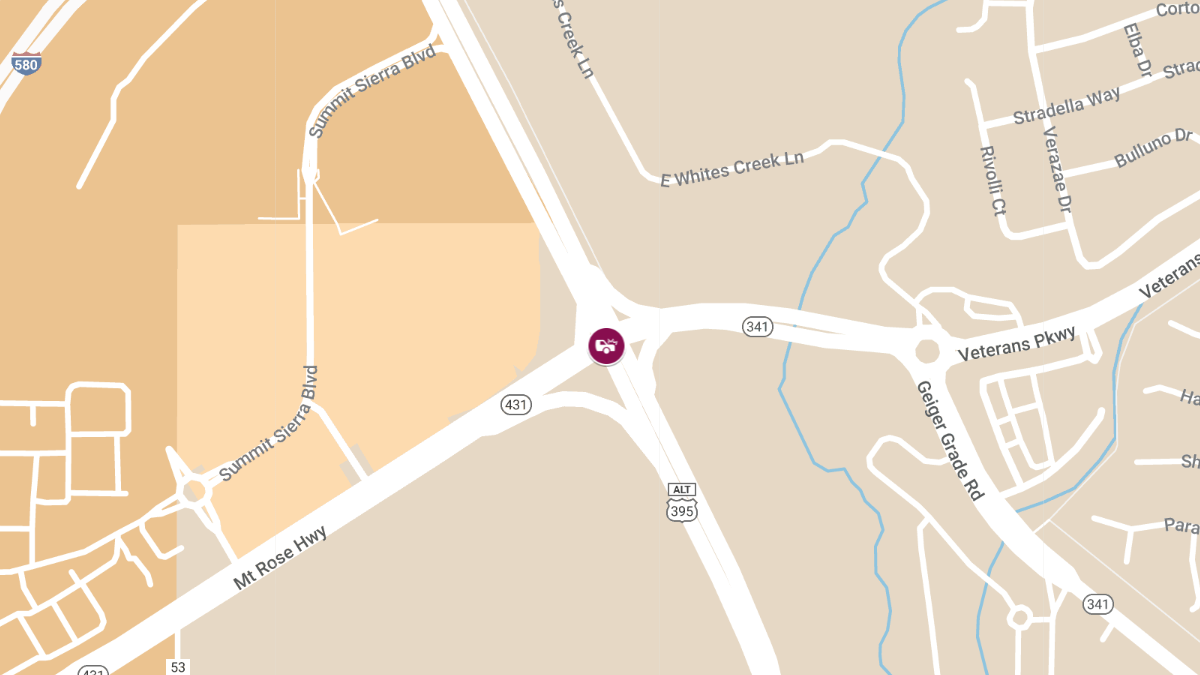 Collision at S Virginia St & Mount Rose Hwy Leads to Injuries