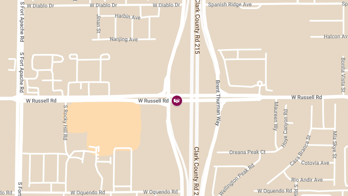 Collision at W Russell Rd & Jerry Tarkanian Way Results in Injuries