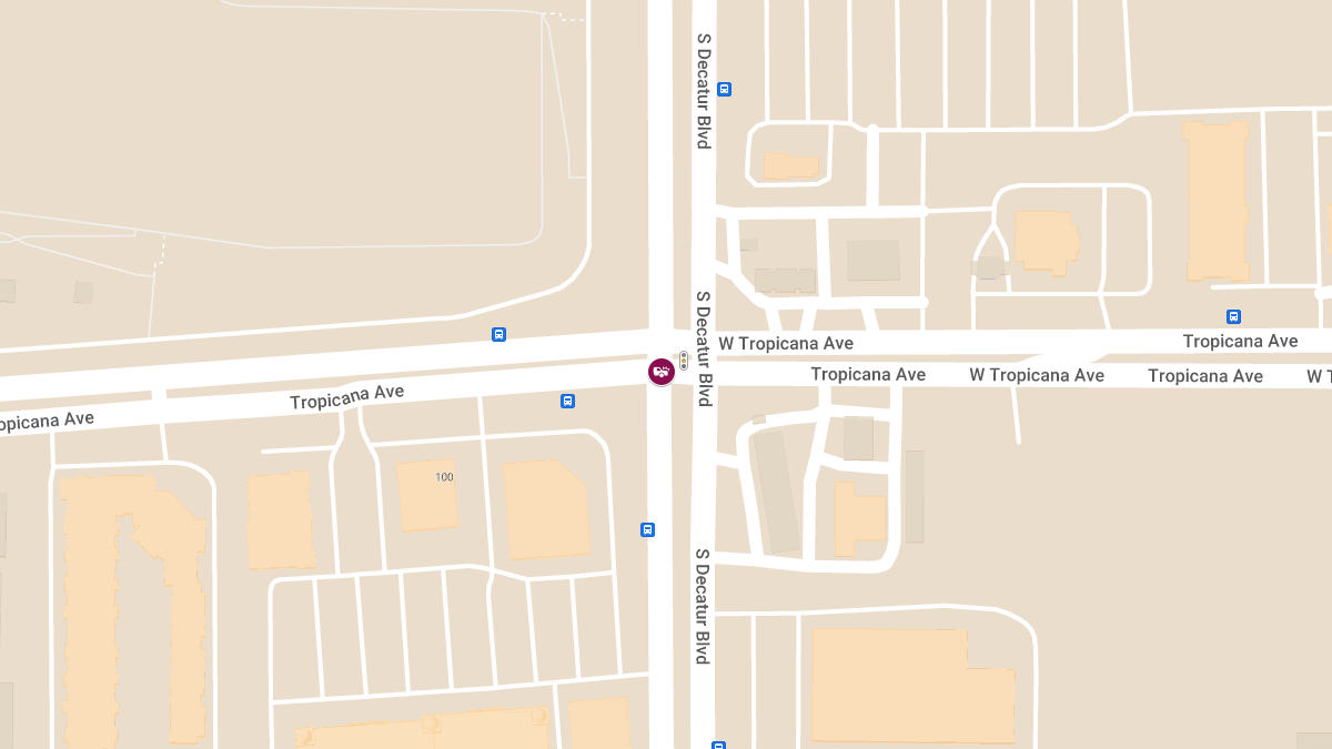 Collision at W Tropicana Ave & S Decatur Blvd Results in Injuries