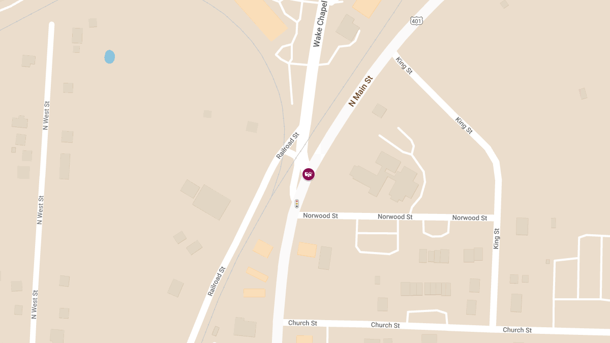 Collision at Wake Chapel Rd & N Main St Leads to Injuries