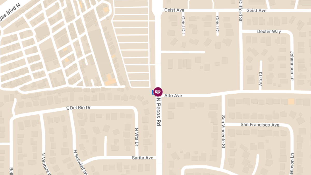 Collision on Alto Ave at N Pecos Rd Results in Injuries