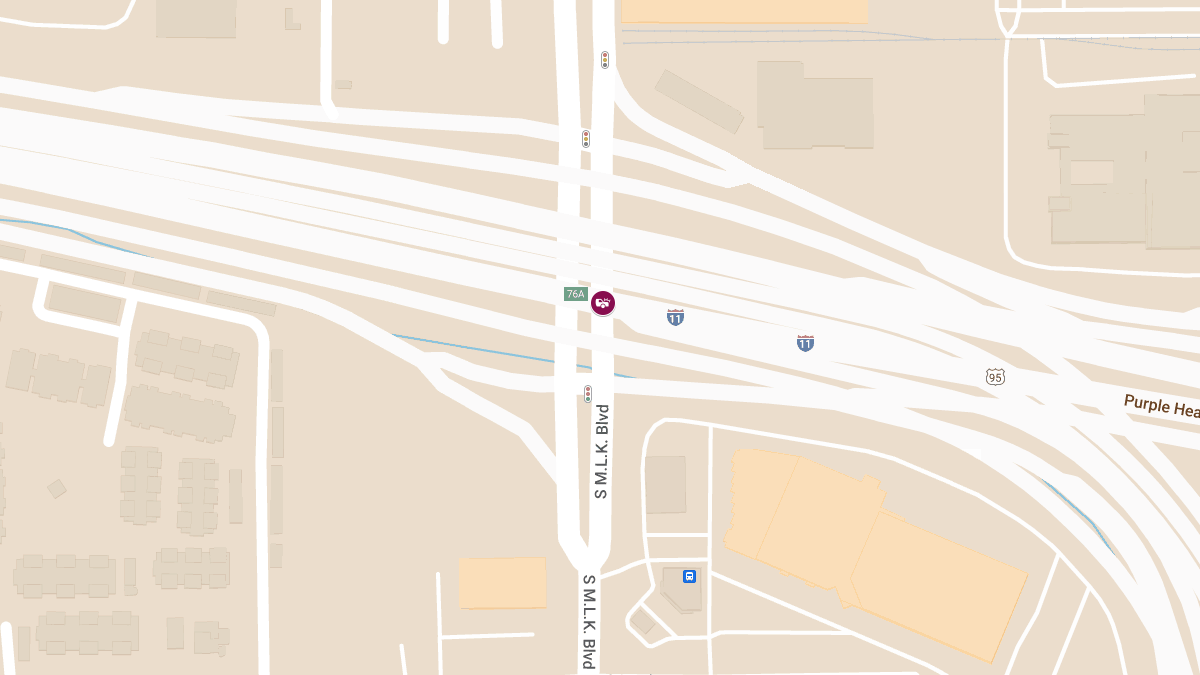 Collision on Martin L King Blvd at I-11 NB Results in Injuries