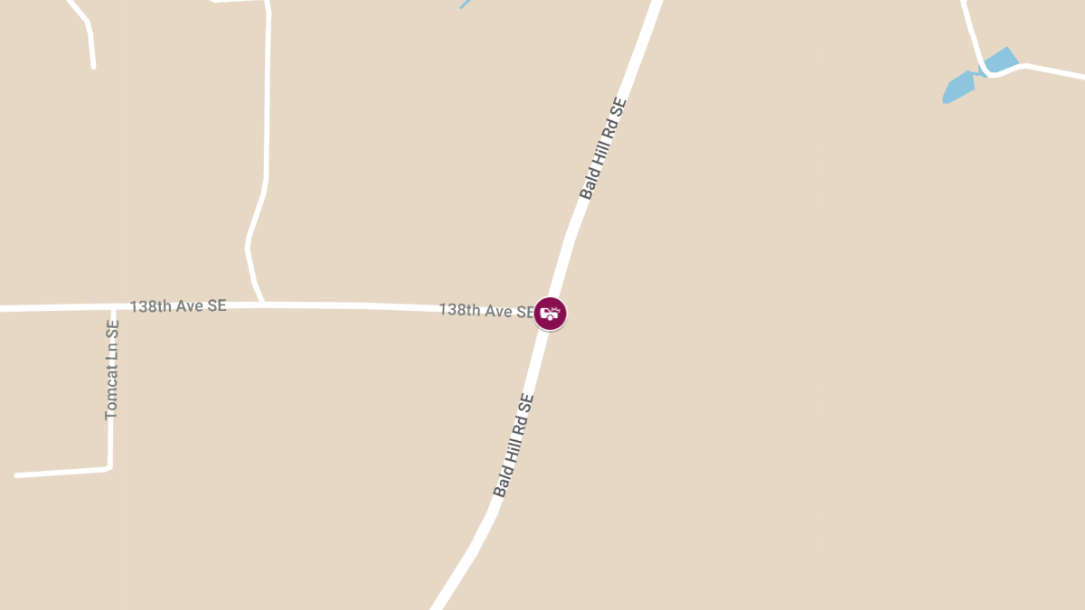 Collision with Entrapment on 138th Ave and Bald Hill Rd