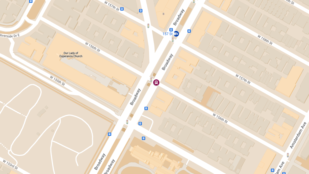 Collision with Injuries Involving MTA Bus at W 156th St & Broadway