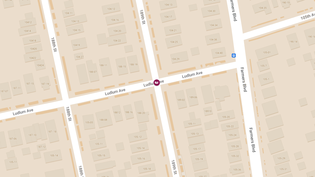 Collision with Injuries Reported at 189th St & Ludlum Ave