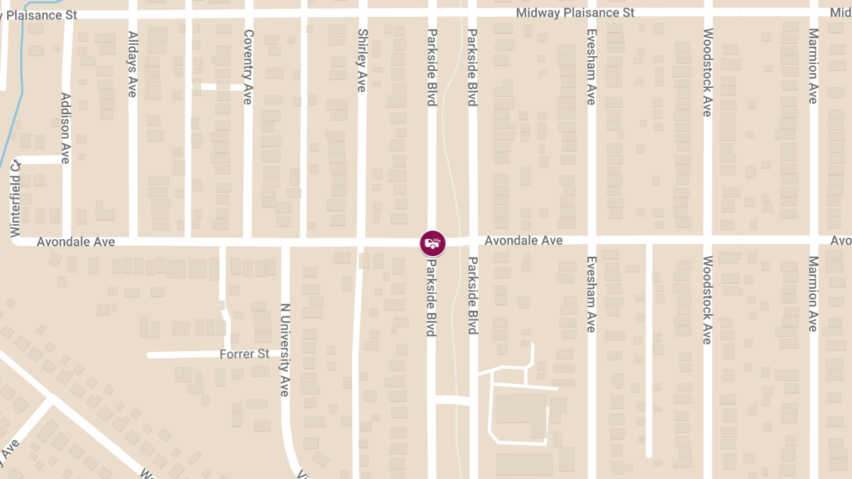 Collision with Injuries at Avondale Ave & Parkside Blvd
