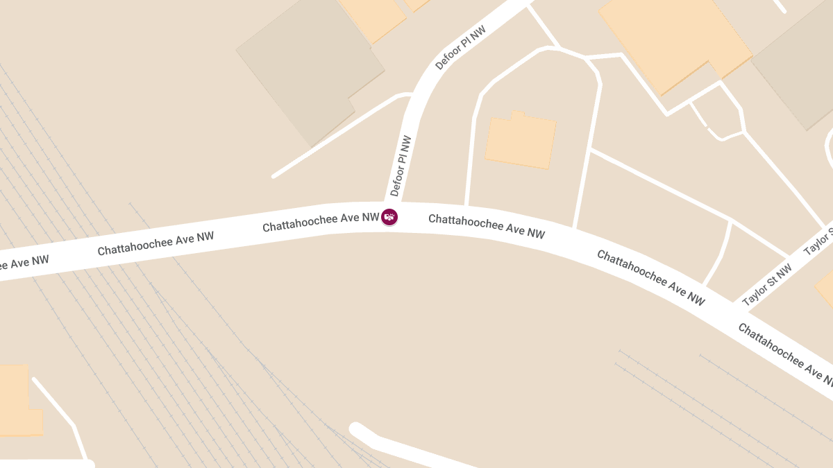Collision with Injuries at Chattahoochee Ave NW & Defoor Pl NW