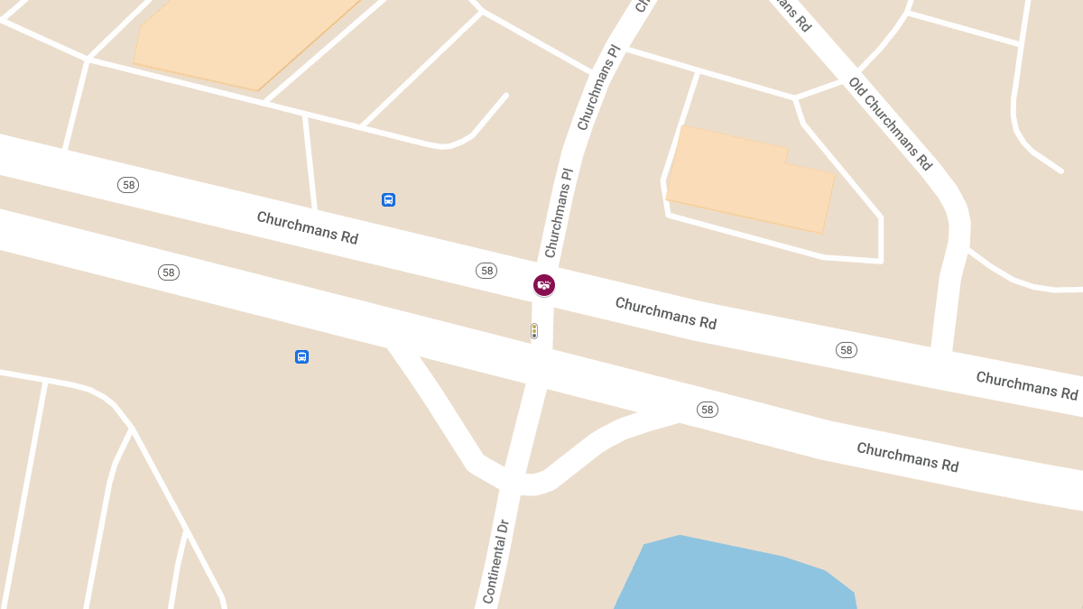 Collision with Injuries at Churchmans Rd & Churchmans Place