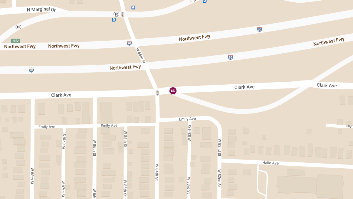 Collision with Injuries at Clark Ave & I-90 E