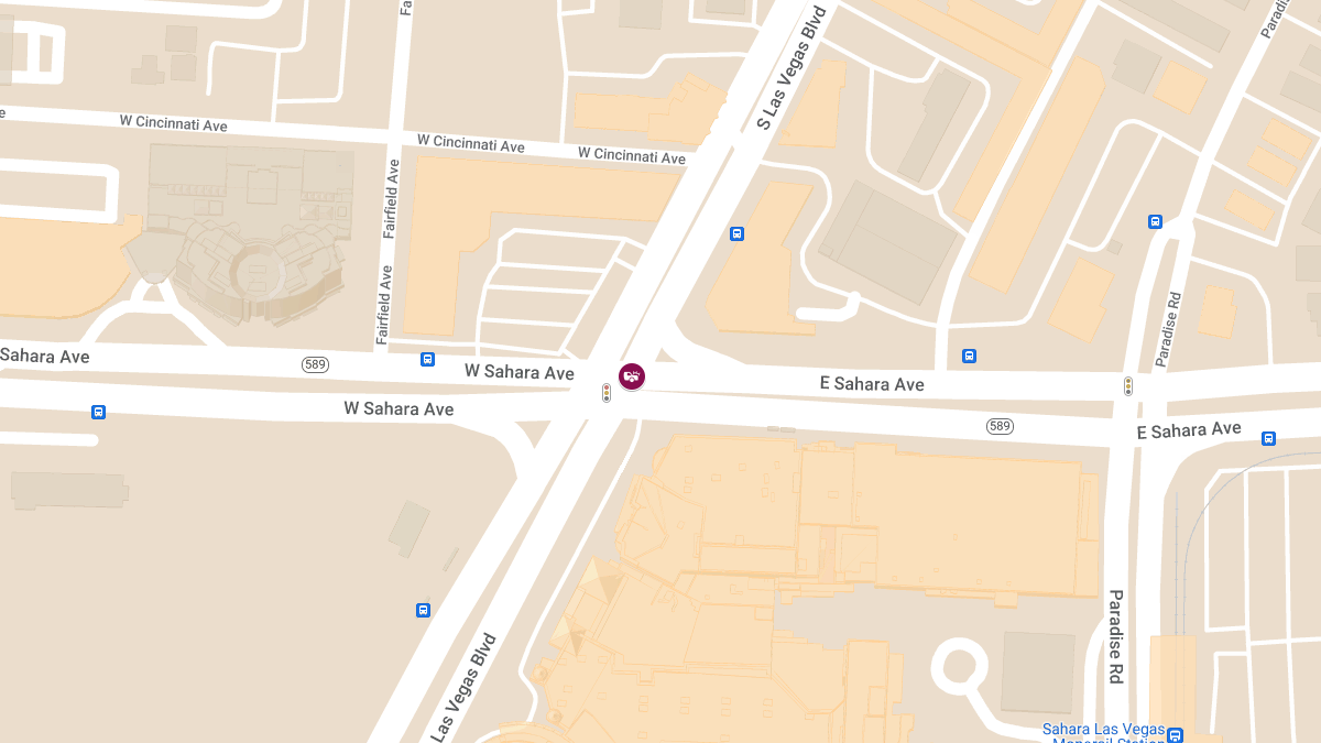 Collision with Injuries at E Sahara Ave & S Las Vegas Blvd