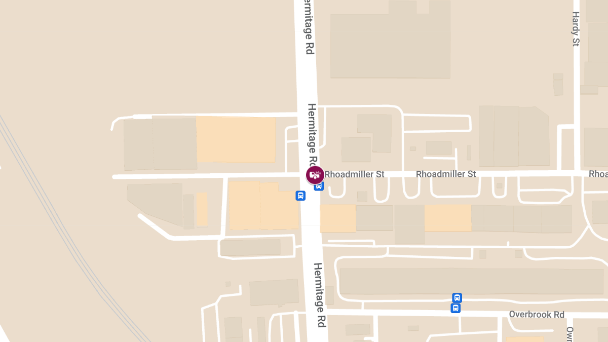 Collision with Injuries at Hermitage Rd & Rhoadmiller St Near The Diamond