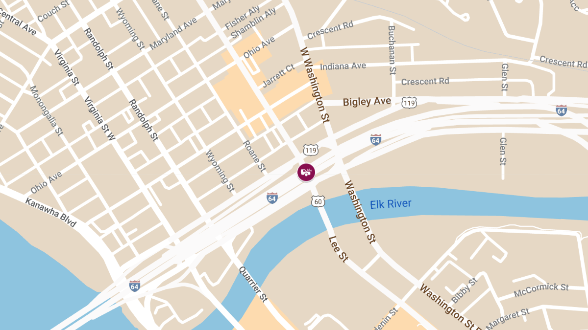 Collision with Injuries at Lee St Entrance & I-64W