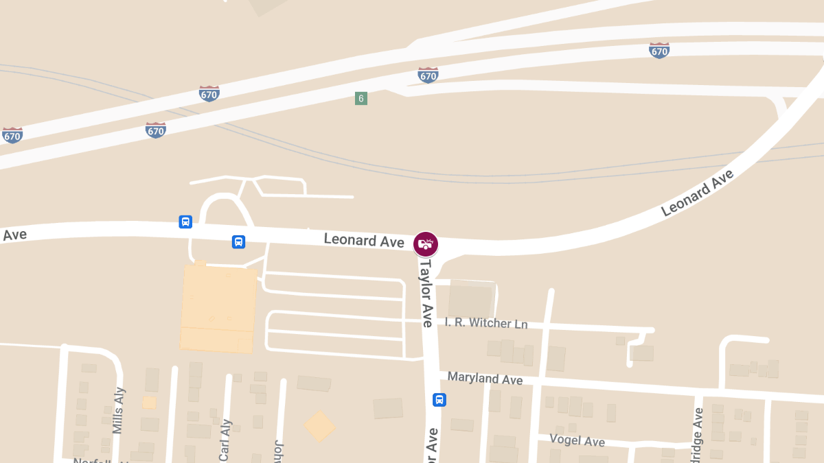 Collision with Injuries at Leonard Ave & Taylor Ave