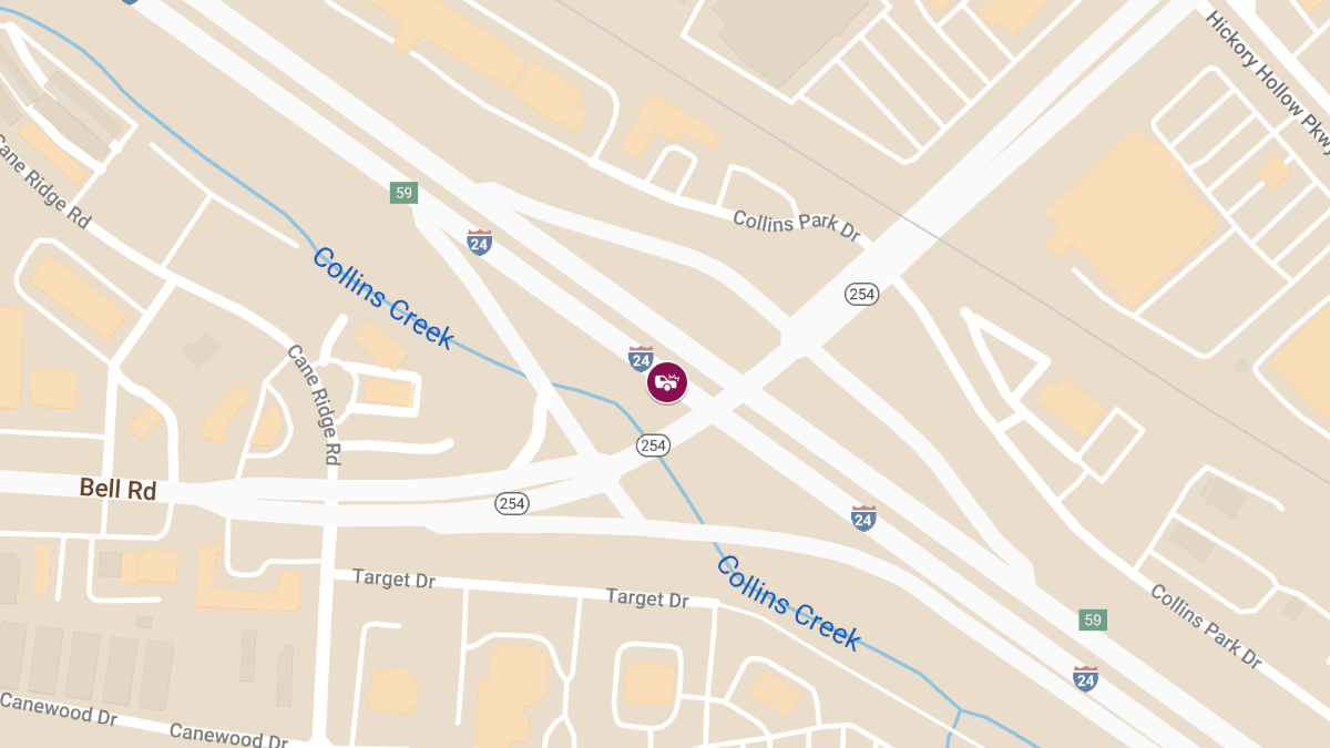 Collision with Injuries at MM 59 I-24 E Near Bell Rd and Hickory Hollow Pkwy