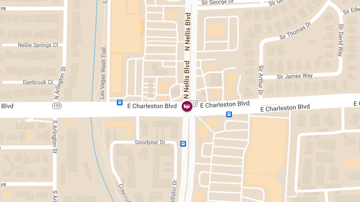 Collision with Injuries at N Nellis Blvd & E Charleston Blvd