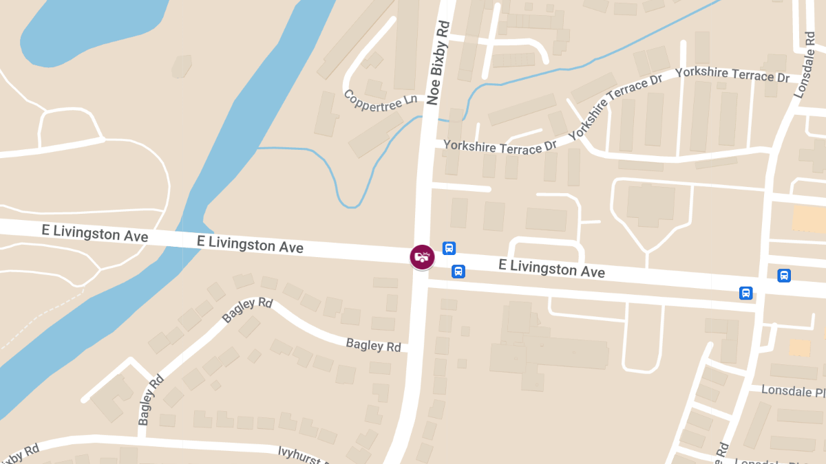 Collision with Injuries at Noe Bixby Rd & E Livingston Ave